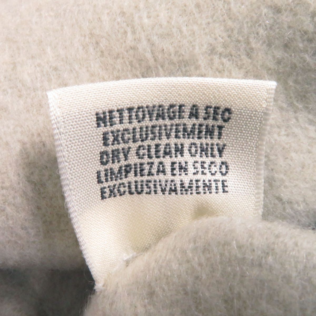 HERMES coat Main: 100% cashmere Light gray Women 36 Used