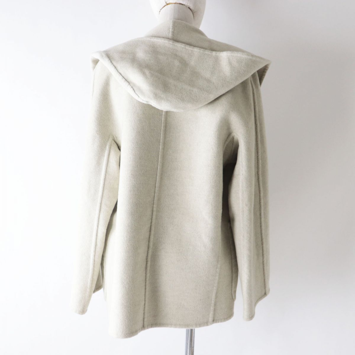 HERMES coat Main: 100% cashmere Light gray Women 36 Used