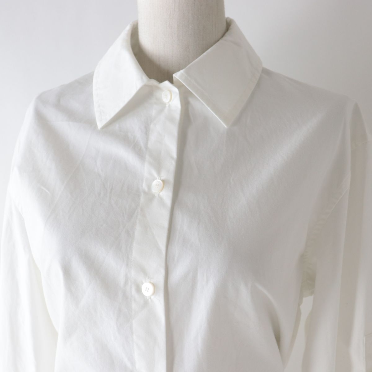 HERMES Long sleeve shirt cotton white 34