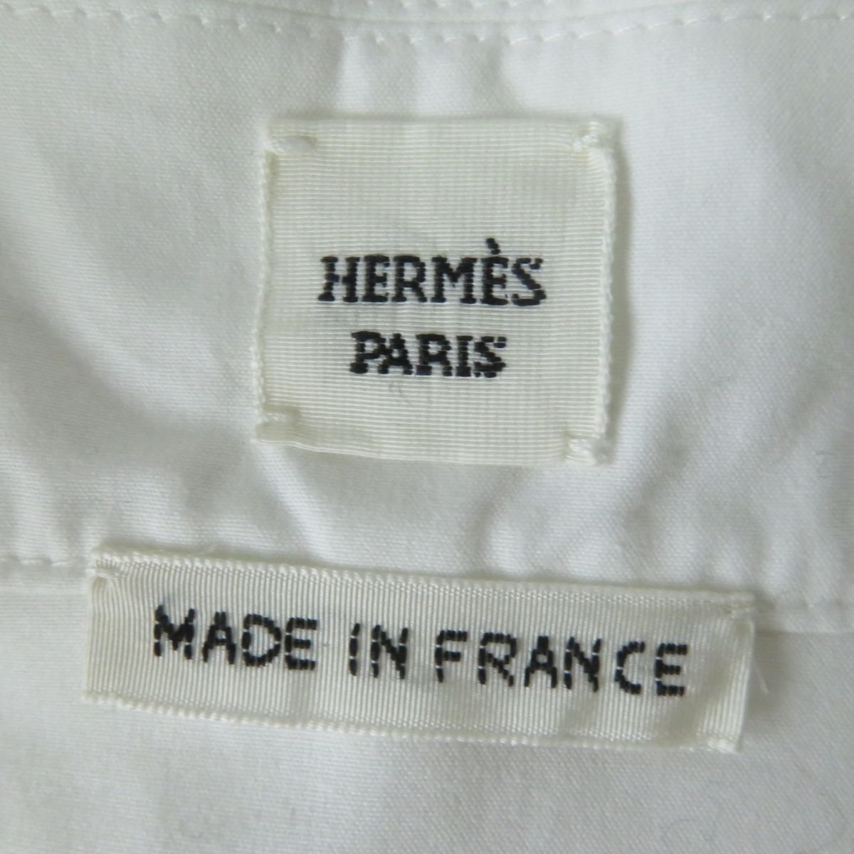 HERMES Long sleeve shirt cotton white 34
