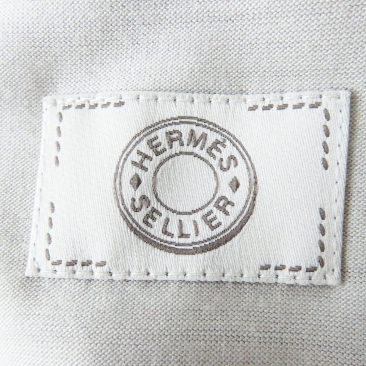 HERMES Cut wool Light gray M