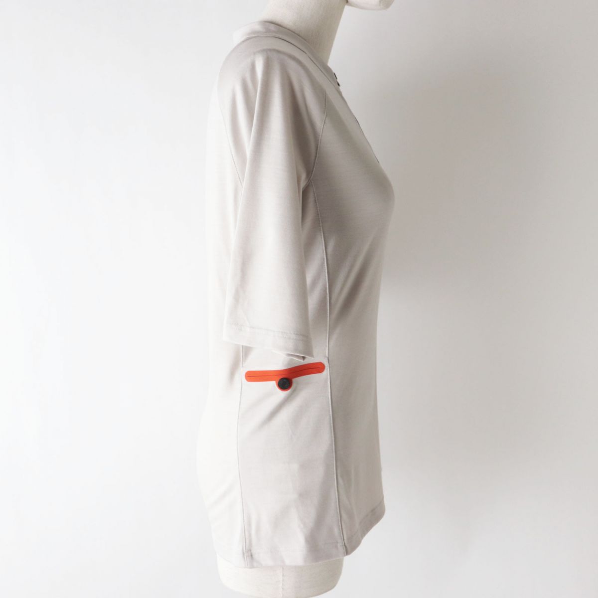 HERMES Cut wool Light gray M