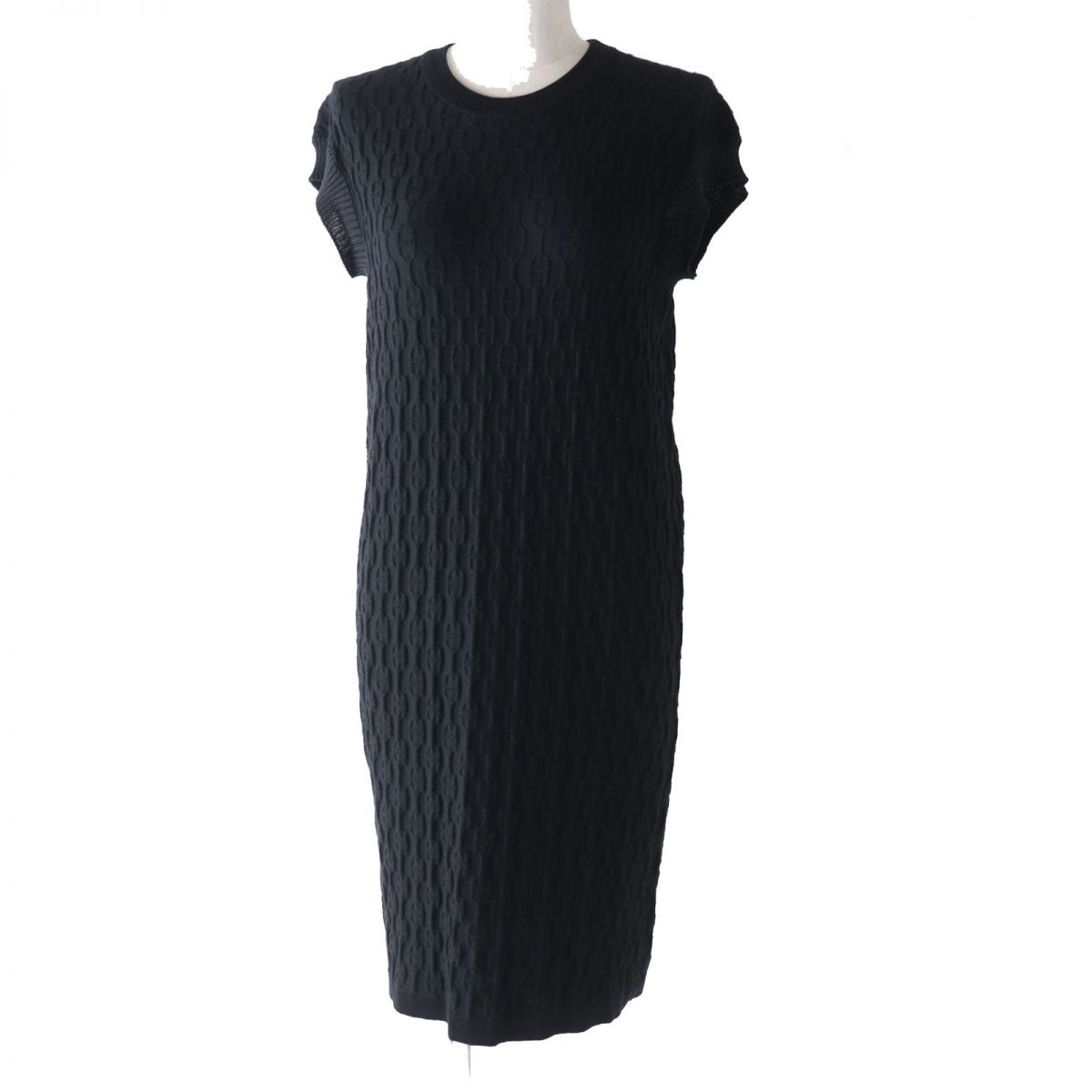 HERMES knit Main: 50% silk, Main: 41% cashmere, Main: 7% nylon, Main: 2% polyurethane black Women 36 Used