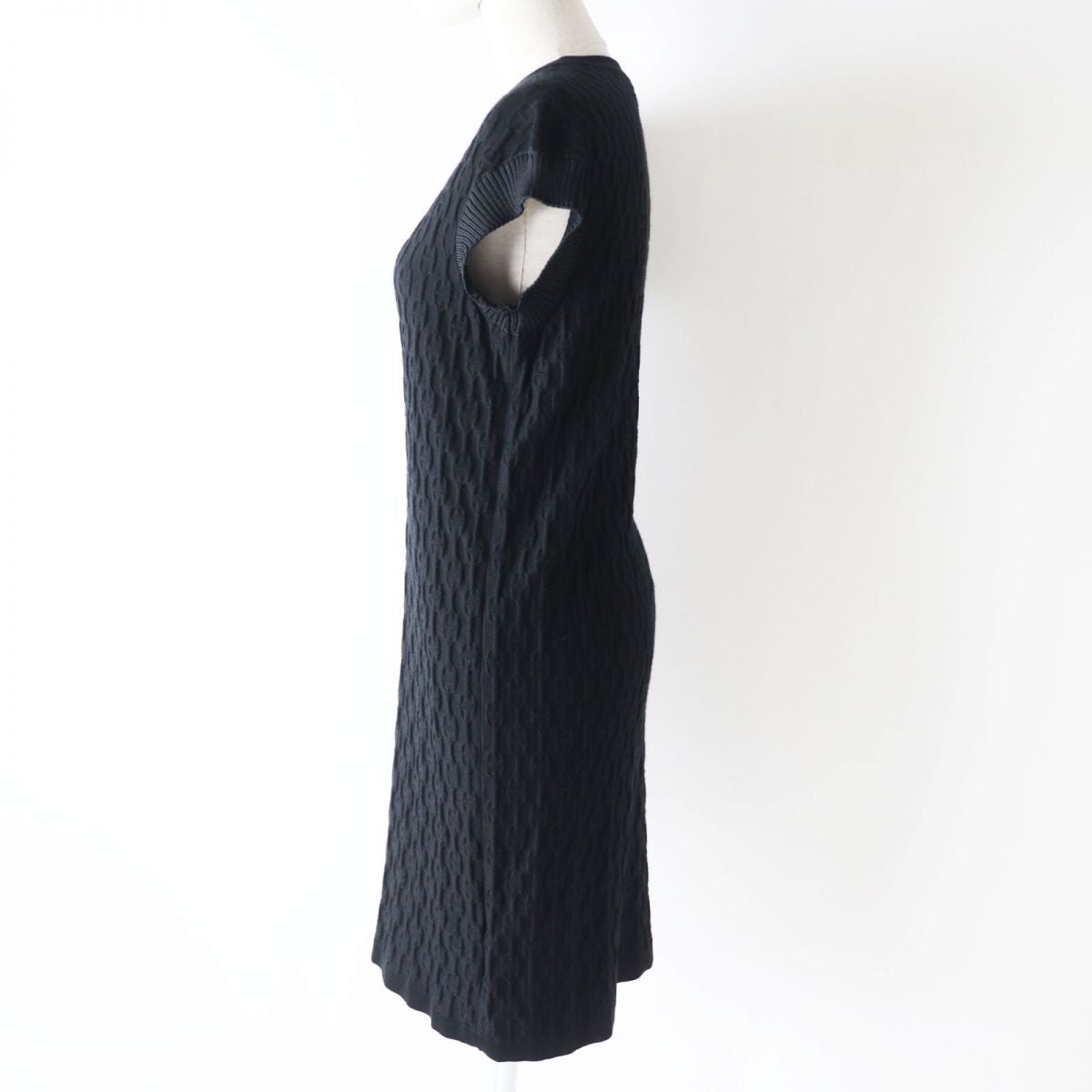 HERMES knit Main: 50% silk, Main: 41% cashmere, Main: 7% nylon, Main: 2% polyurethane black Women 36 Used