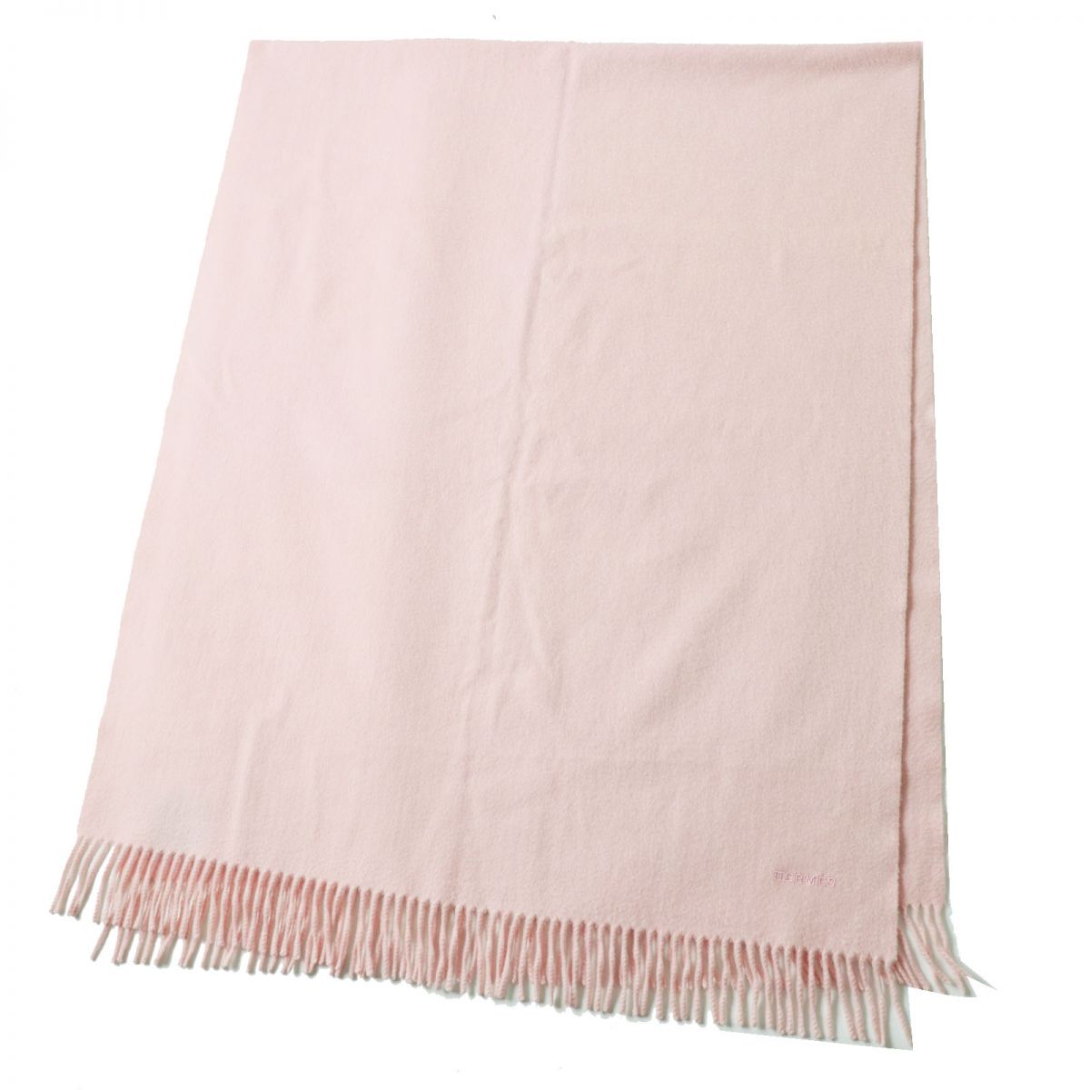 HERMES Stall Main: 100% cashmere Baby pink Women Used