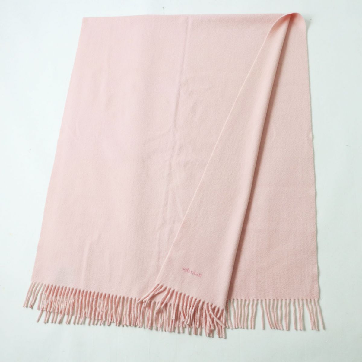 HERMES Stall Main: 100% cashmere Baby pink Women Used