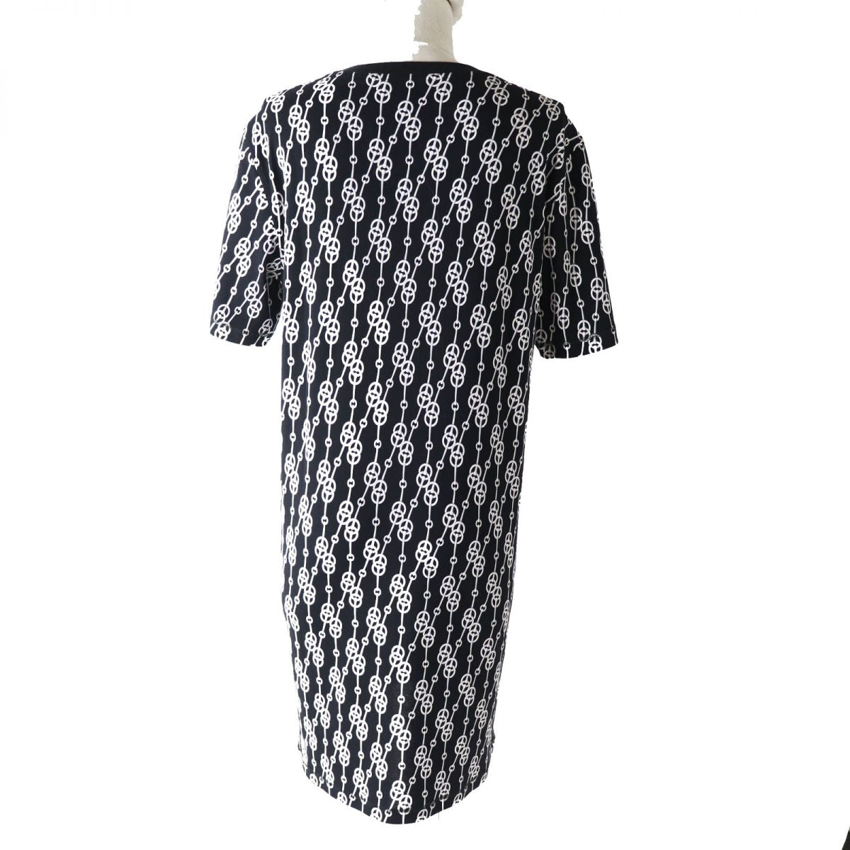 HERMES one piece cotton black CricketisPattern 38