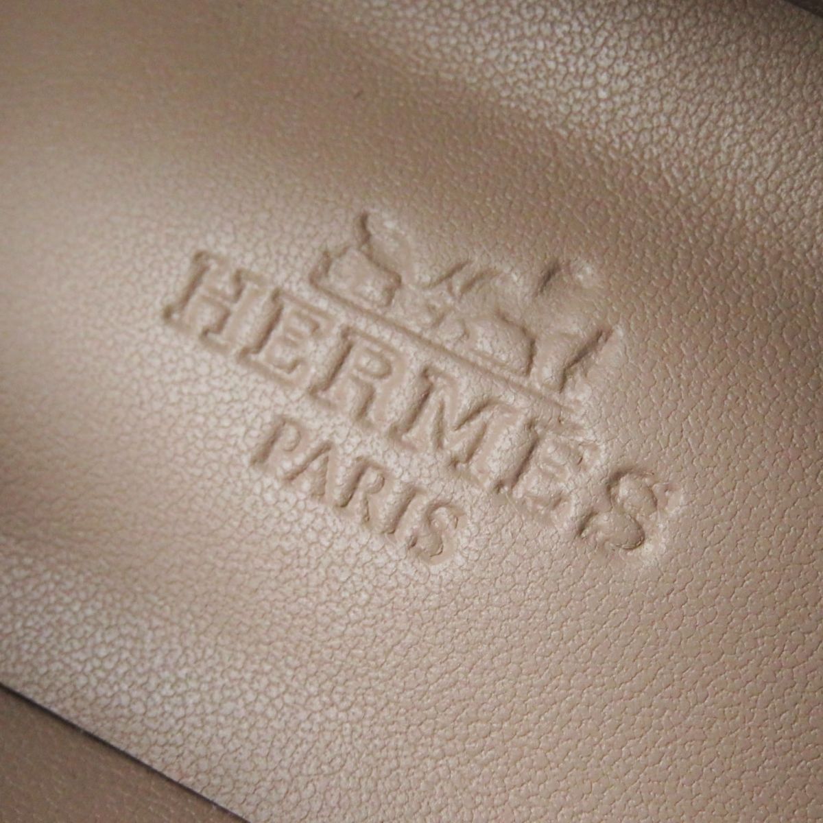 HERMES pumps Main: Leather White x Beige x Silver Metal Women 36.5 Used