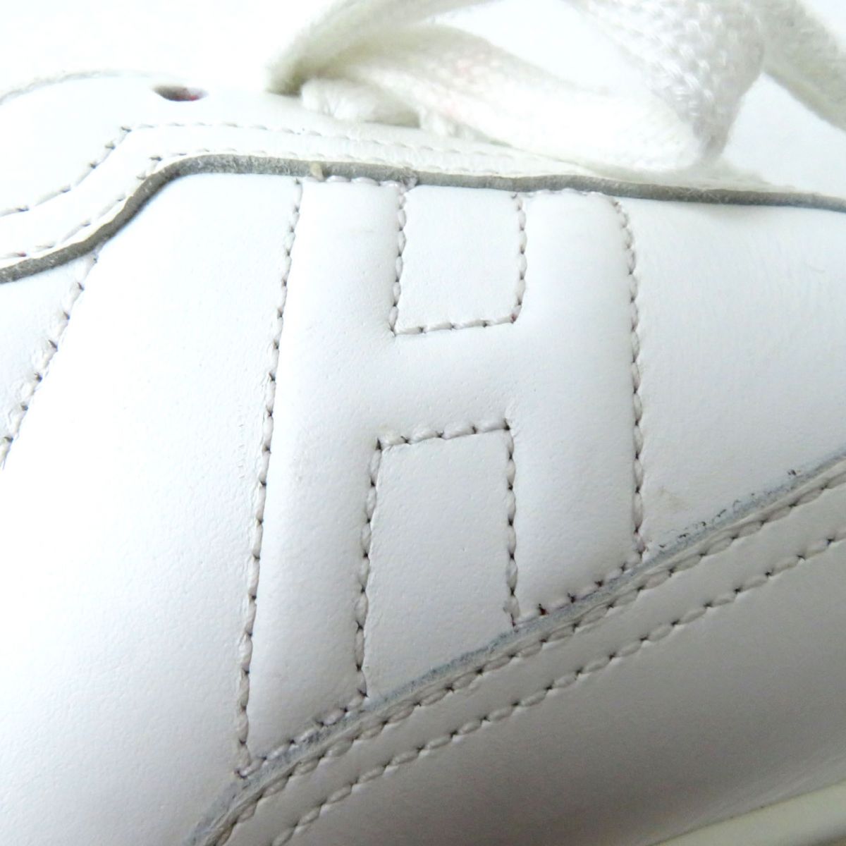 HERMES sneakers Main: Leather White x blue x red Women 36.5 Used