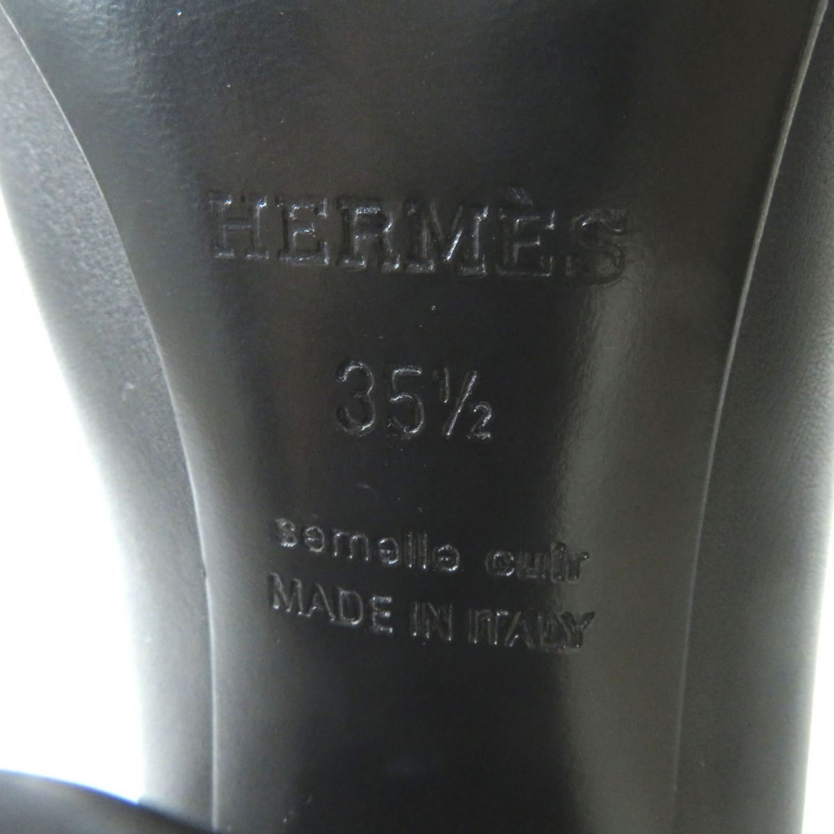 HERMES boots Main: Leather black Women 35.5 Used