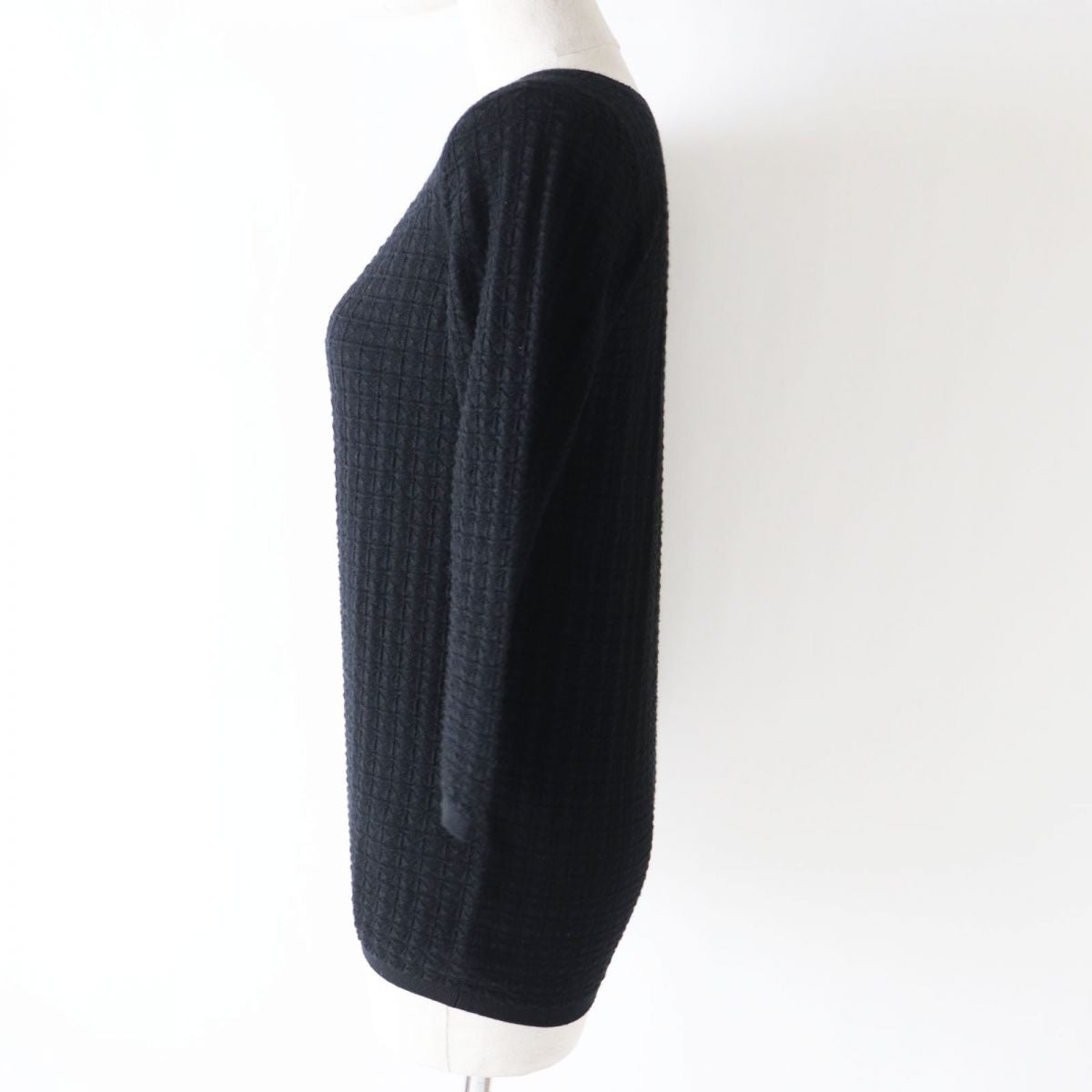 HERMES knit Image reference black Women 34 Used