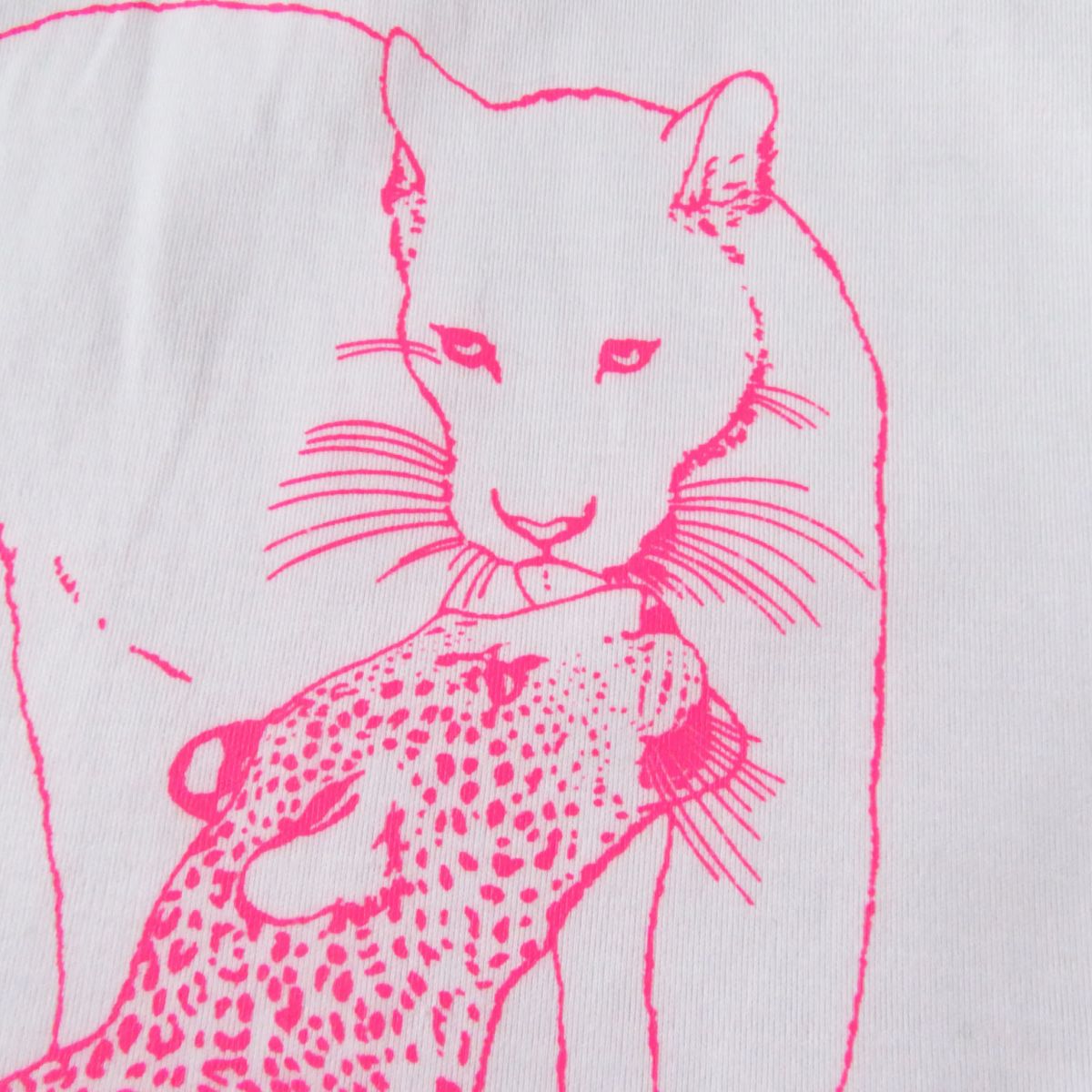 HERMES Short sleeve T-shirt cotton Neon pink 36