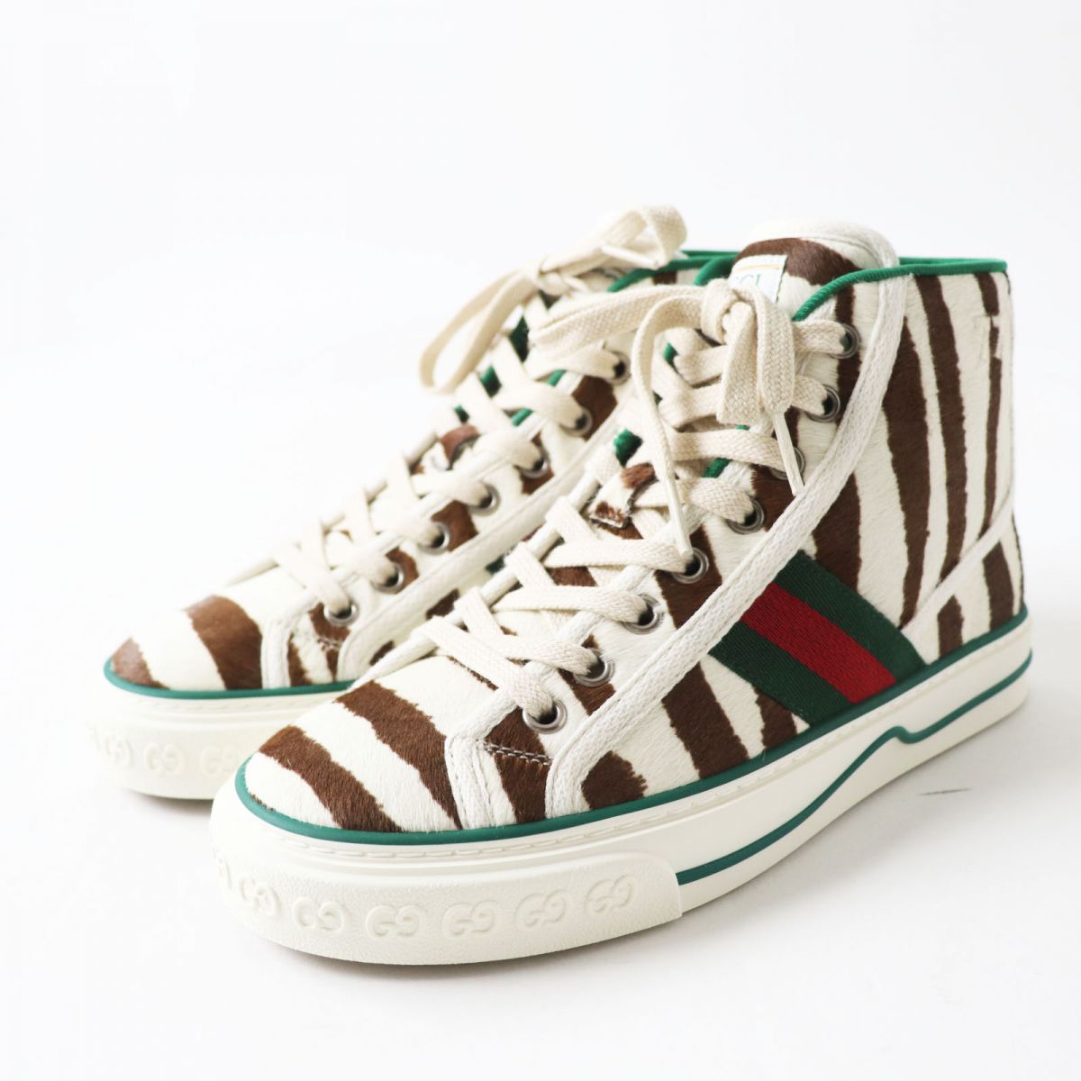 GUCCI High cut sneakers Main: Pigtails Zebra Pattern Multi Women 35 Used