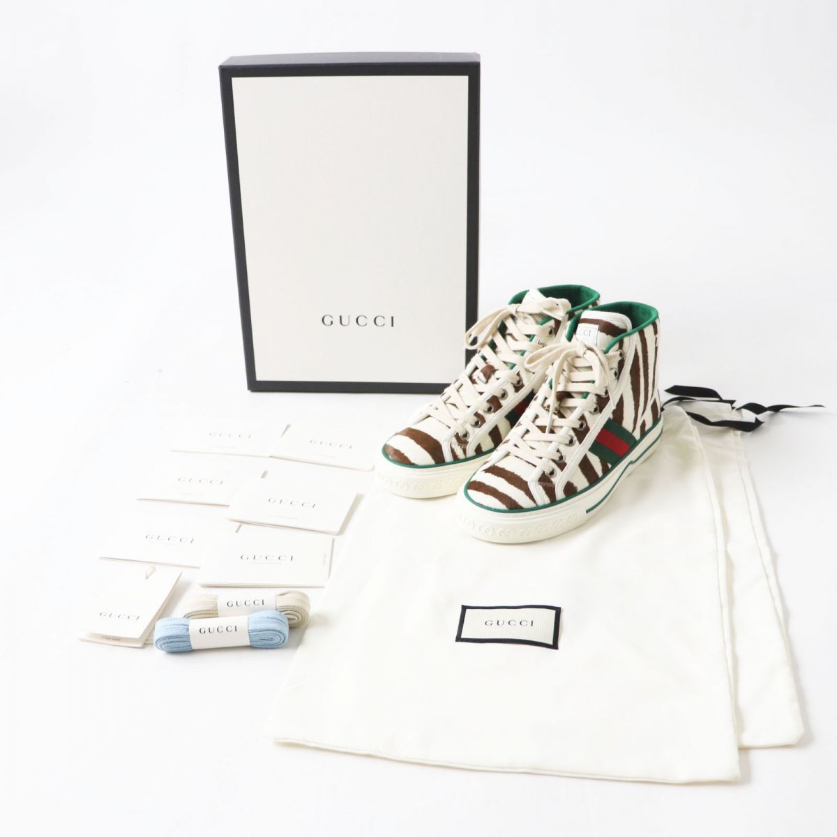 GUCCI High cut sneakers Main: Pigtails Zebra Pattern Multi Women 35 Used