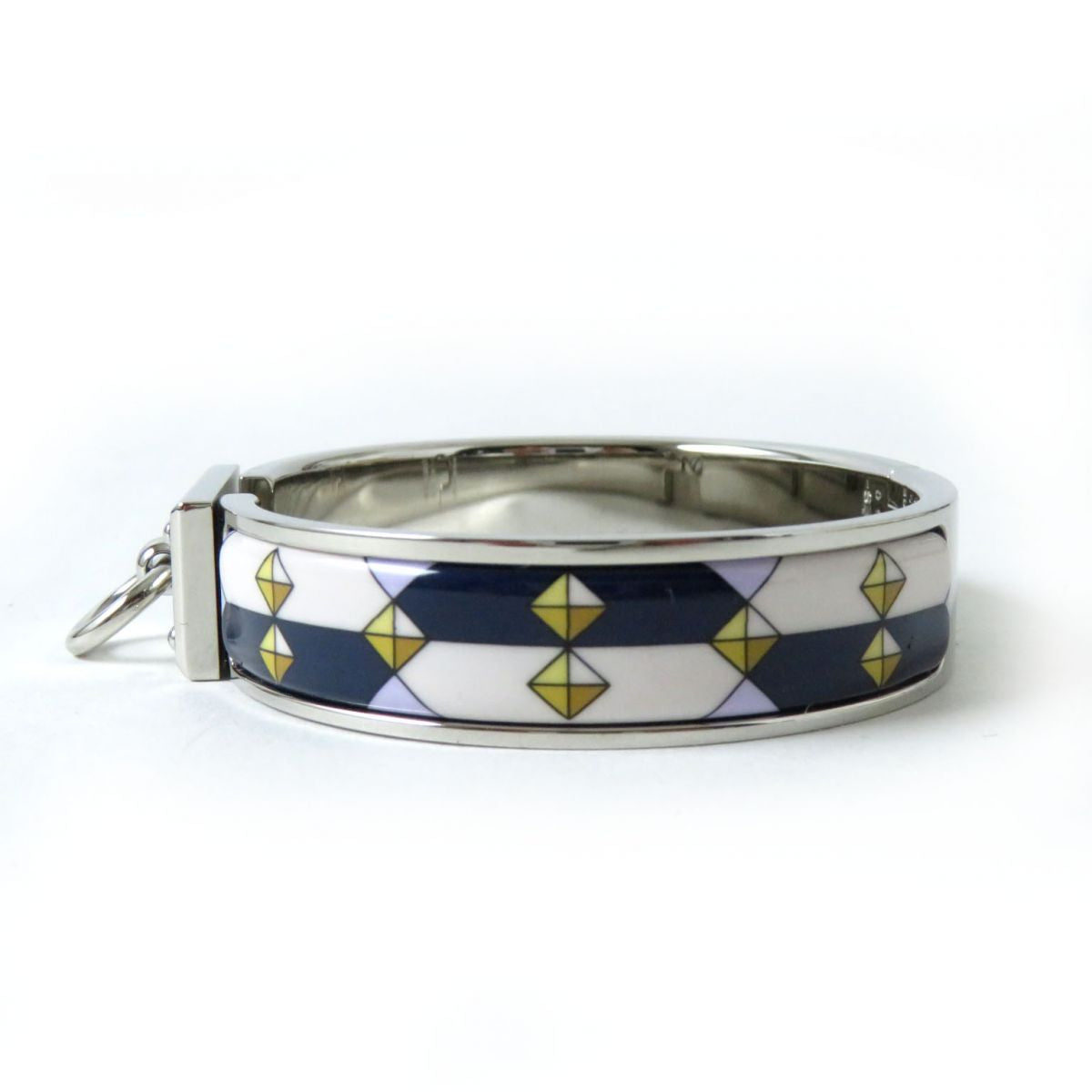 HERMES bracelet Metal, Enamel Silver Colliers de ChiensPattern