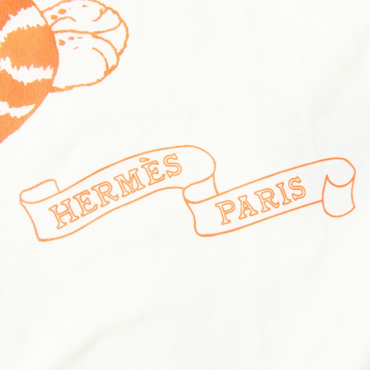 HERMES Tunic Main: 100% cotton, part: 59% polyester, part: 41% acrylic Ivoryx Neon Orange Women 34 Used