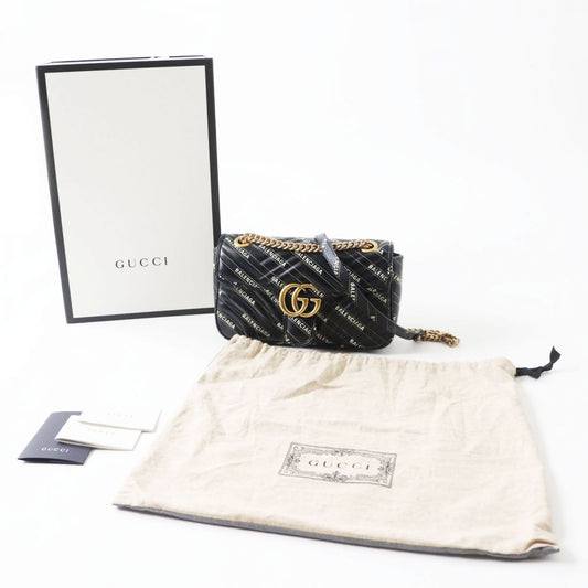 GUCCI Shoulder Bag Main: Leather black Women Used