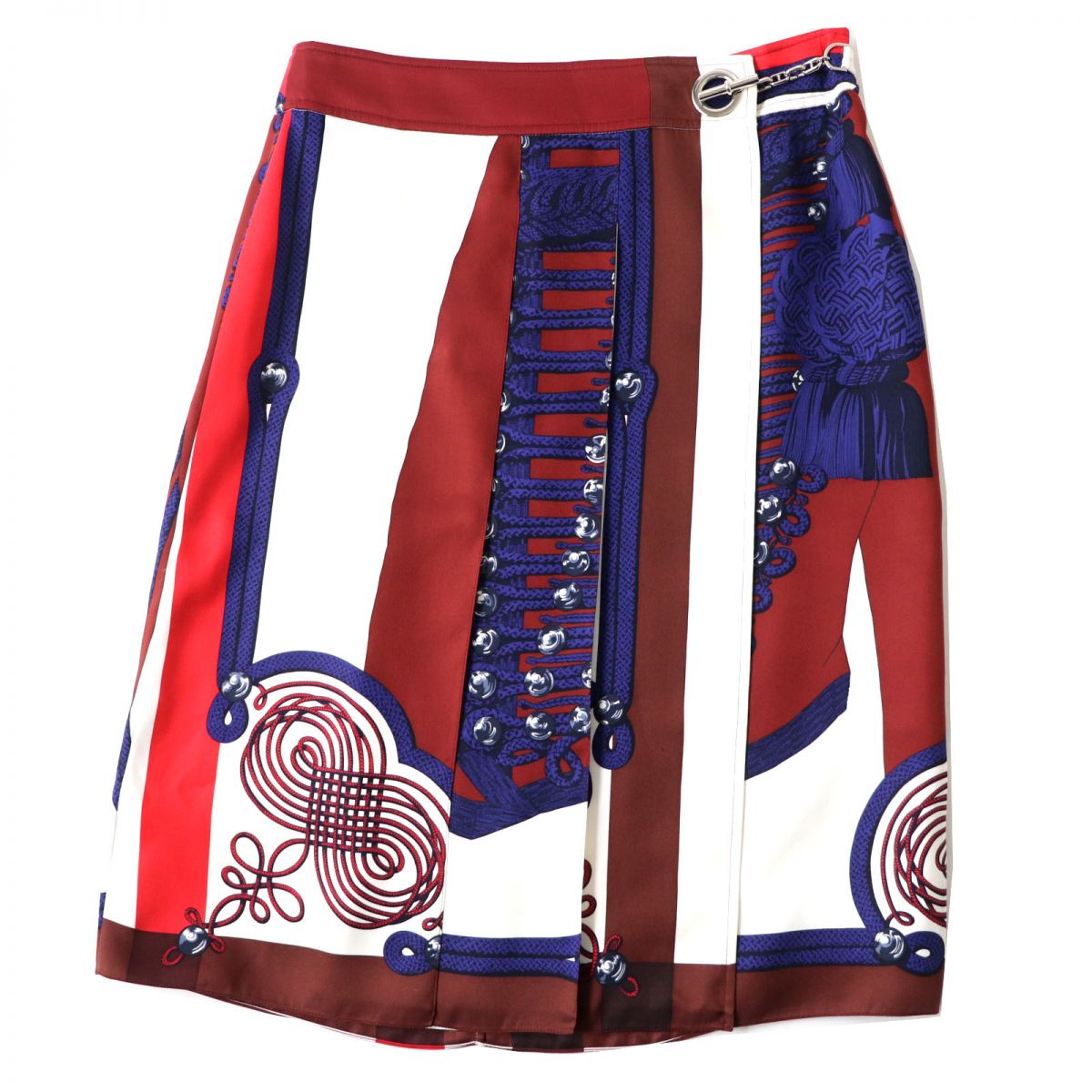 HERMES skirt Main: 100% silk Multi Women 38 Used