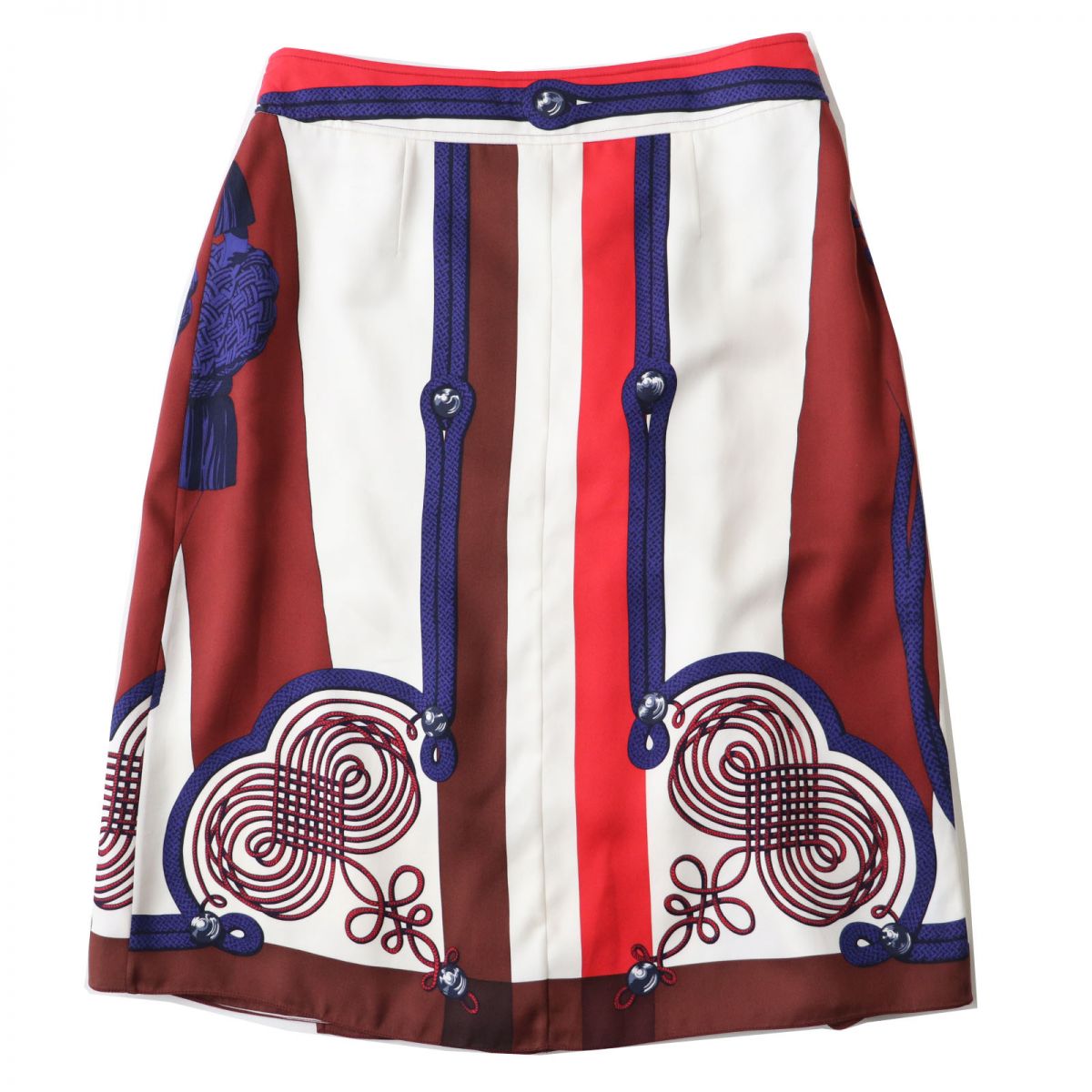 HERMES skirt Main: 100% silk Multi Women 38 Used