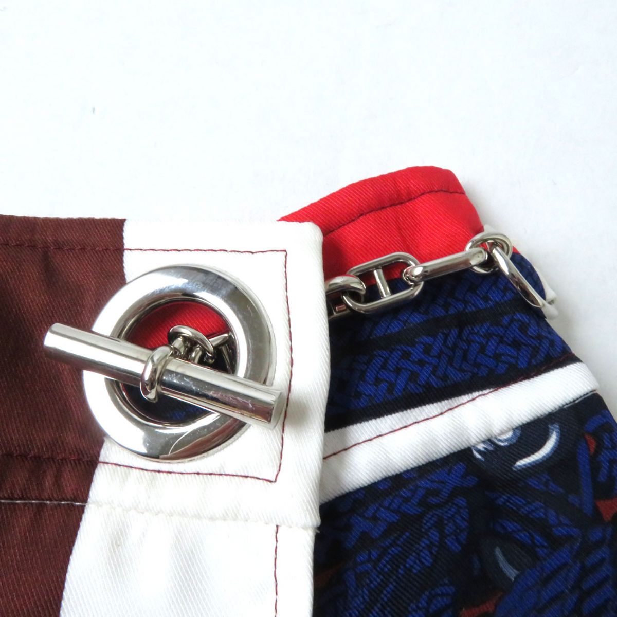 HERMES skirt Main: 100% silk Multi Women 38 Used
