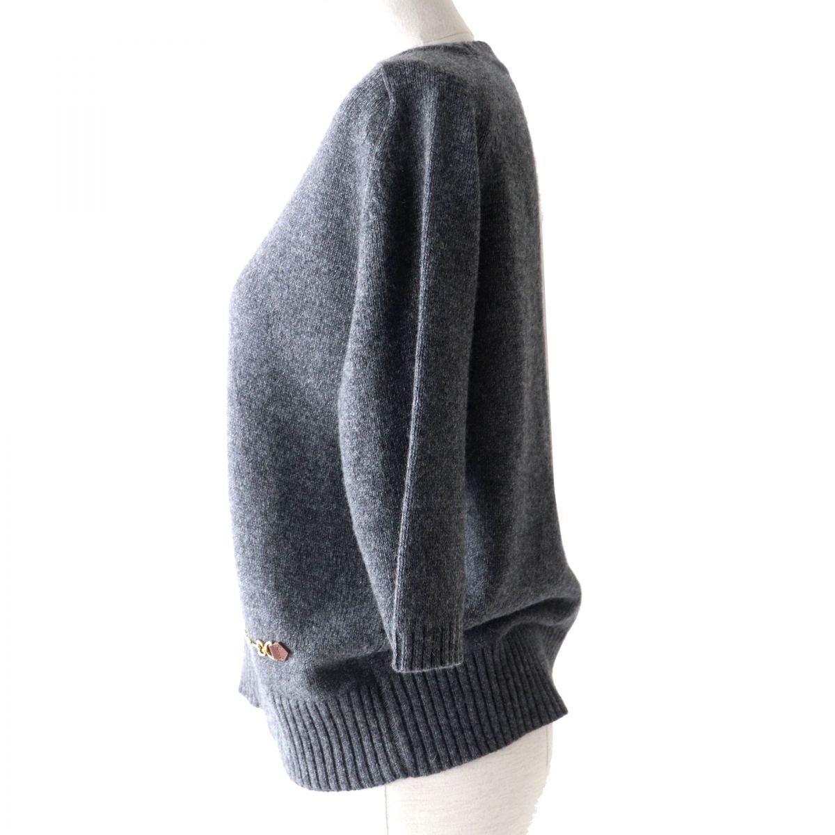 GUCCI knit Main: 100% cashmere gray Women L Used
