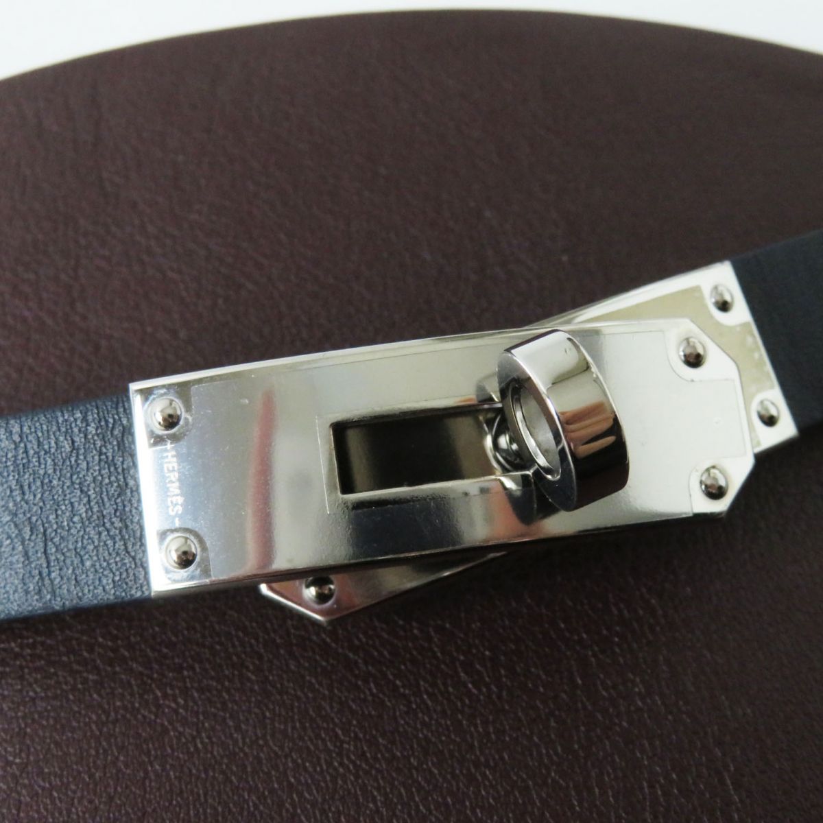 HERMES boots Main: Leather, Part: Kelly Metal Bordeaux x Khaki x Black (color scheme design) Women 36 Used