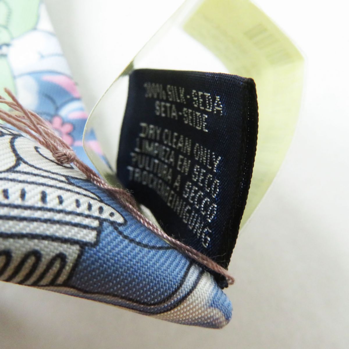 HERMES scarf Main: 100% silk Black x Multi<br>SUR MON NUAGE / My Cloud Women Used