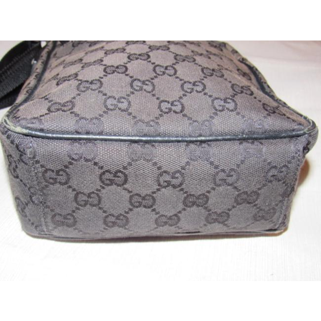 Gucci Newer Pursesdesigner Purses Dark Brown Leather And Brown Large G Logo Print Canvas With A Nylo