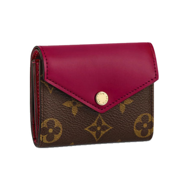 LOUIS VUITTON Coin case M62932 Monogram canvas, leather Bordeaux Brown Coin purse with Card Case