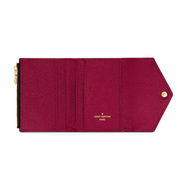 LOUIS VUITTON Coin case M62932 Monogram canvas, leather Bordeaux Brown Coin purse with Card Case