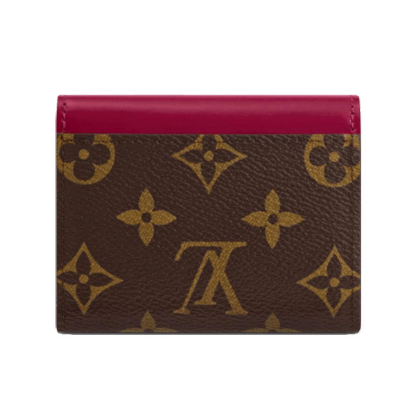 LOUIS VUITTON Coin case M62932 Monogram canvas, leather Bordeaux Brown Coin purse with Card Case