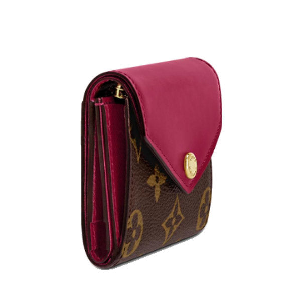 LOUIS VUITTON Coin case M62932 Monogram canvas, leather Bordeaux Brown Coin purse with Card Case