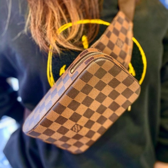 LOUIS VUITTON Damier Ebene Geronimos Waist Bag