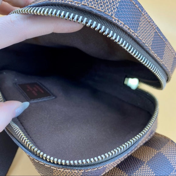 LOUIS VUITTON Damier Ebene Geronimos Waist Bag