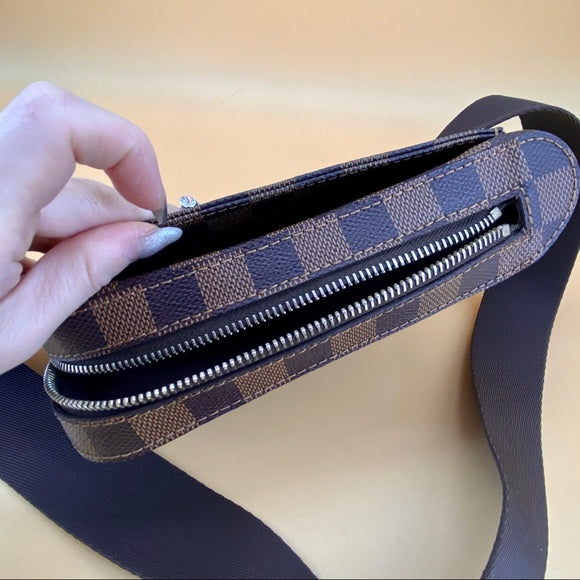 LOUIS VUITTON Damier Ebene Geronimos Waist Bag