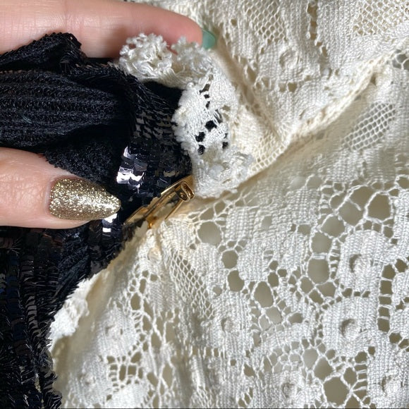 Gucci Cluny Lace Dress With Embroidery in White