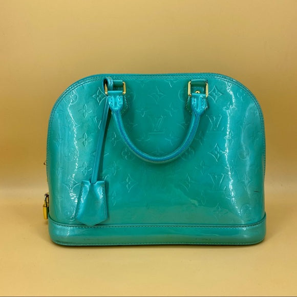 LOUIS VUITTON Alma BB Mint Green monogram