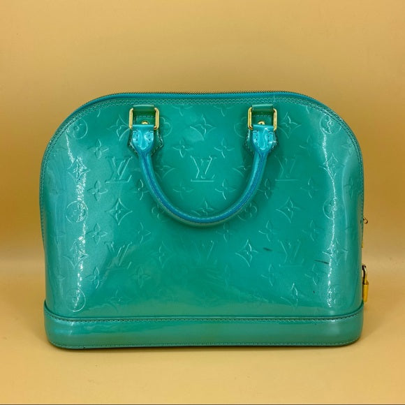 LOUIS VUITTON Alma BB Mint Green monogram