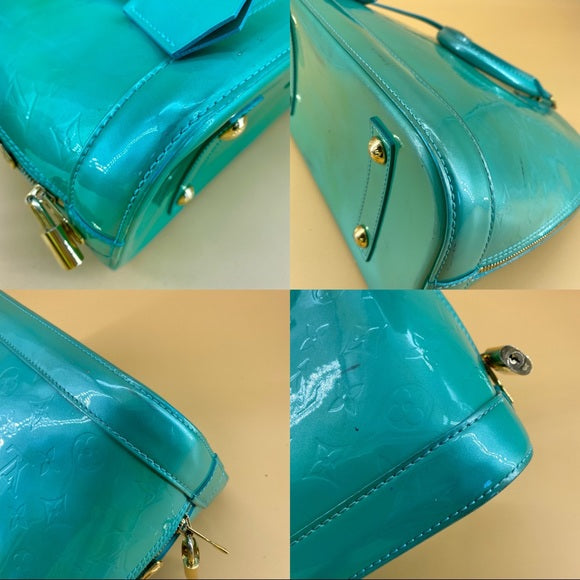 LOUIS VUITTON Alma BB Mint Green monogram