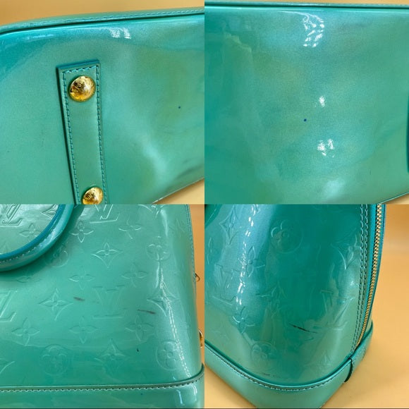 LOUIS VUITTON Alma BB Mint Green monogram