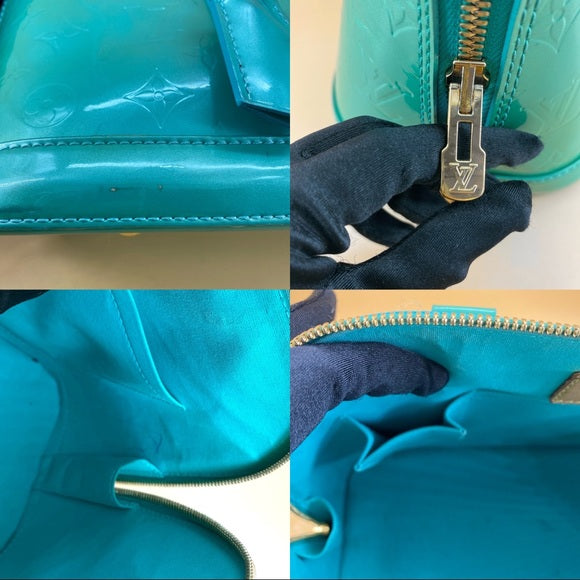 LOUIS VUITTON Alma BB Mint Green monogram