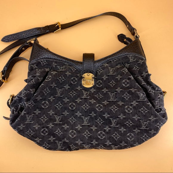 LOUIS VUITTON Denim Mahina XS Black