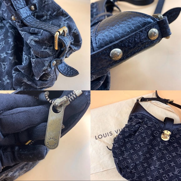 LOUIS VUITTON Denim Mahina XS Black
