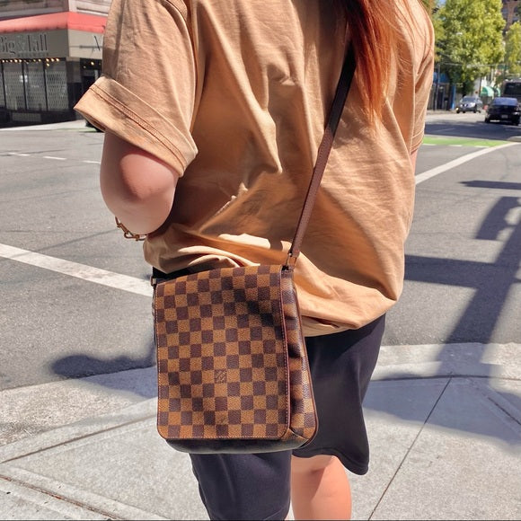 LOUIS VUITTON Damier Ebene Musette Salsa Bag
