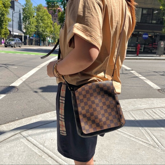 LOUIS VUITTON Damier Ebene Musette Salsa Bag