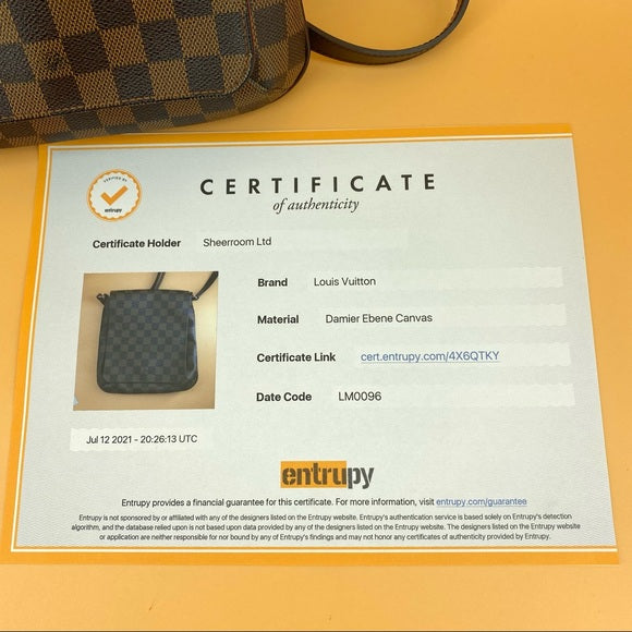 LOUIS VUITTON Damier Ebene Musette Salsa Bag
