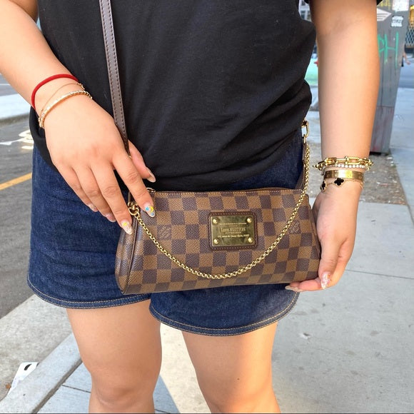 LOUIS VUITTON Damier Ebène Eva two-way bag