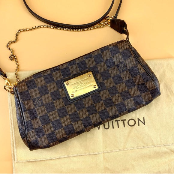 LOUIS VUITTON Damier Ebène Eva two-way bag