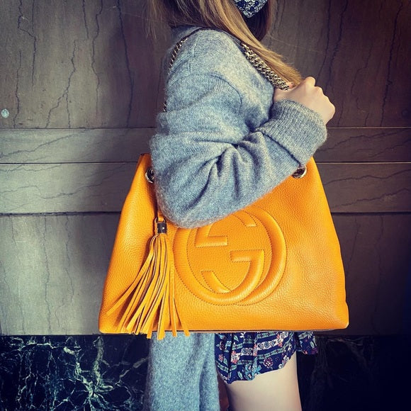 GUCCI Soho two-way leather bag