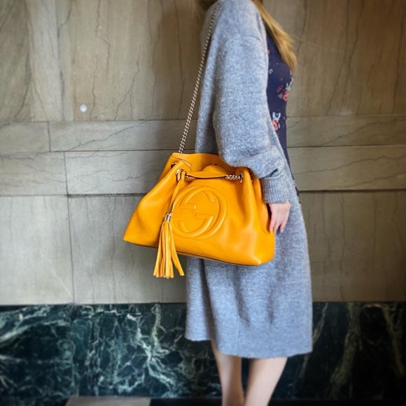 GUCCI Soho two-way leather bag